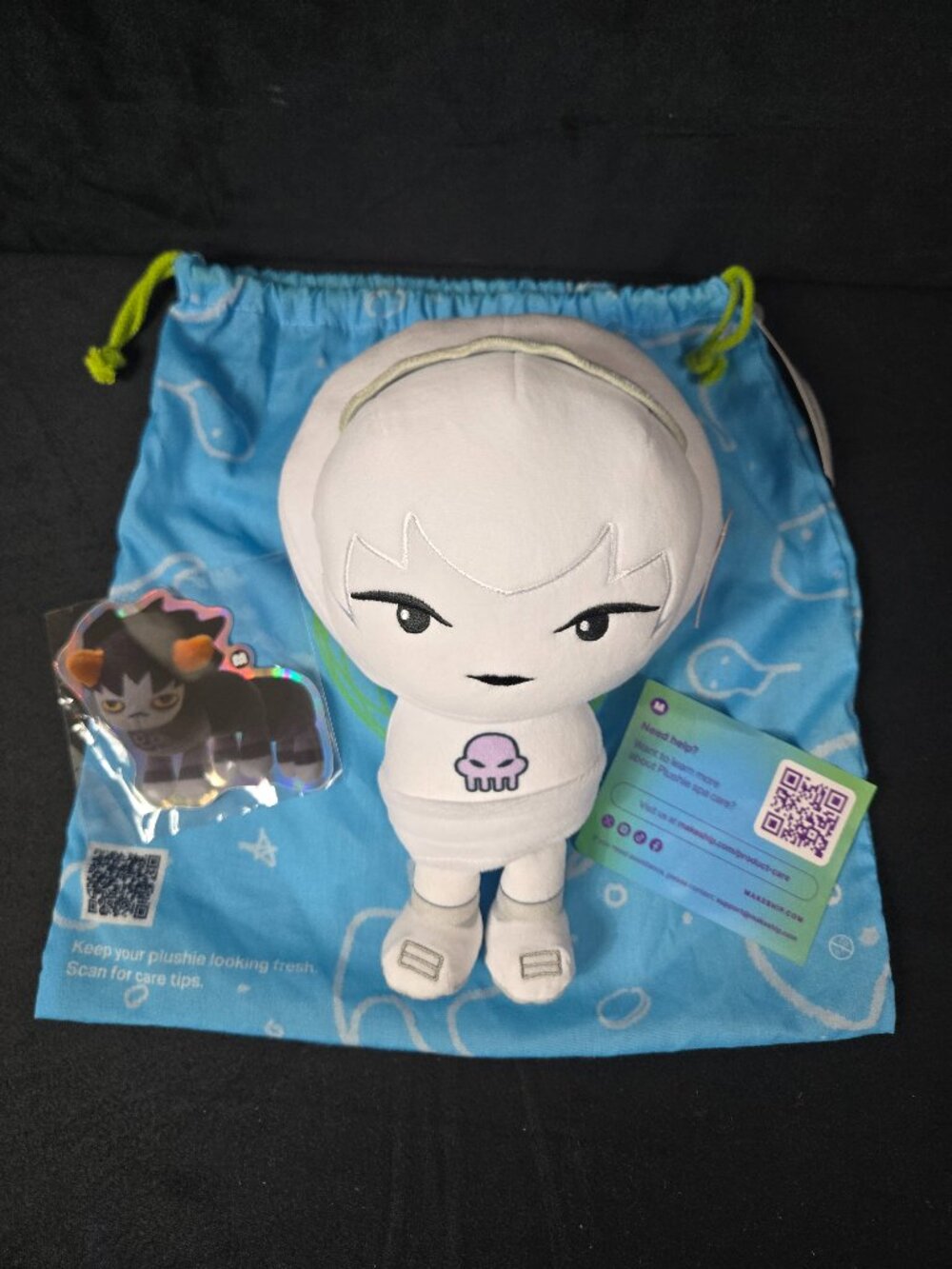 Makeship Homestuck Rose Lalonde Limited Plush With Bag Charm NWT